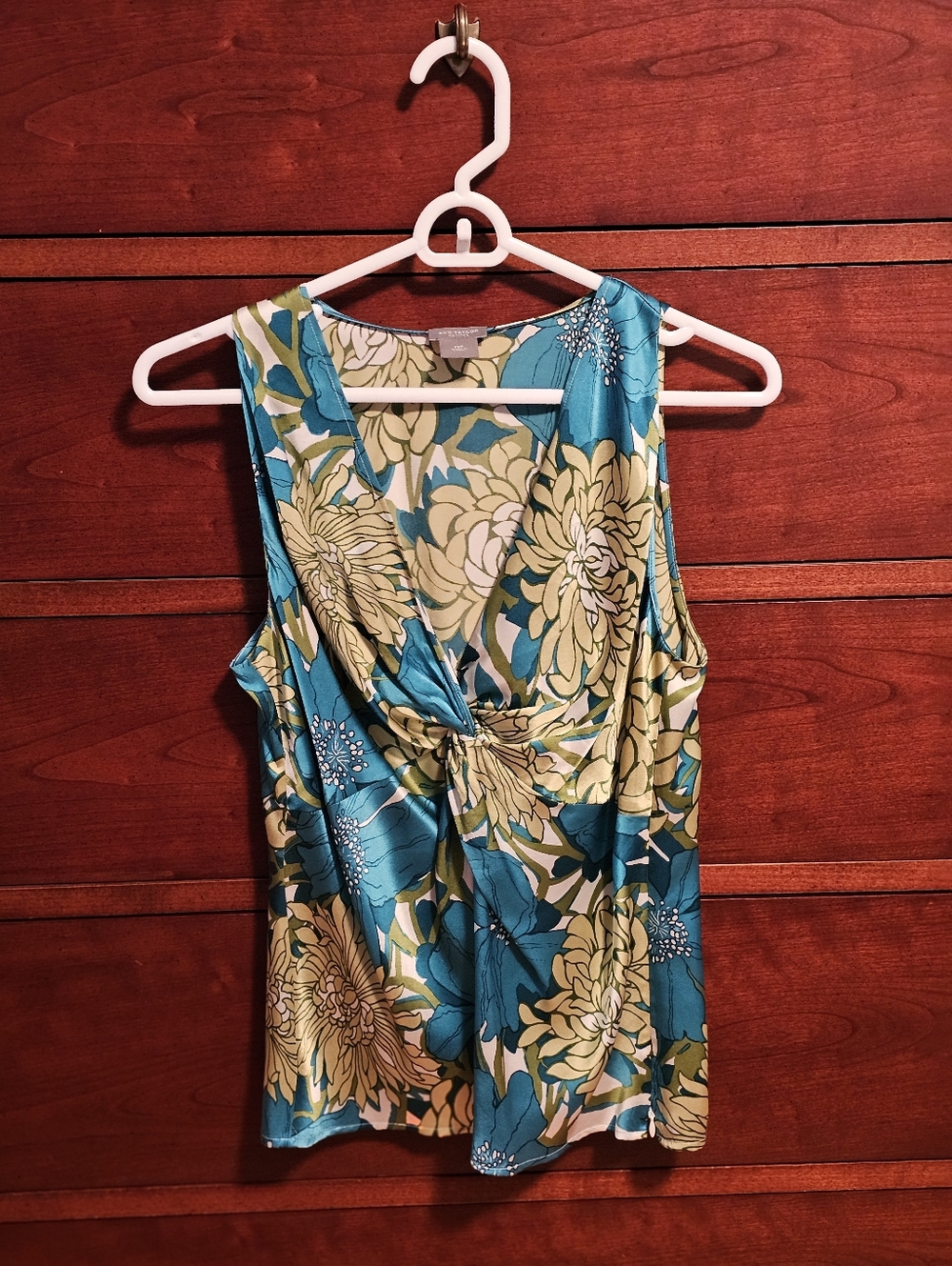Ann Taylor Petites Silk Floral Sleeveless Top